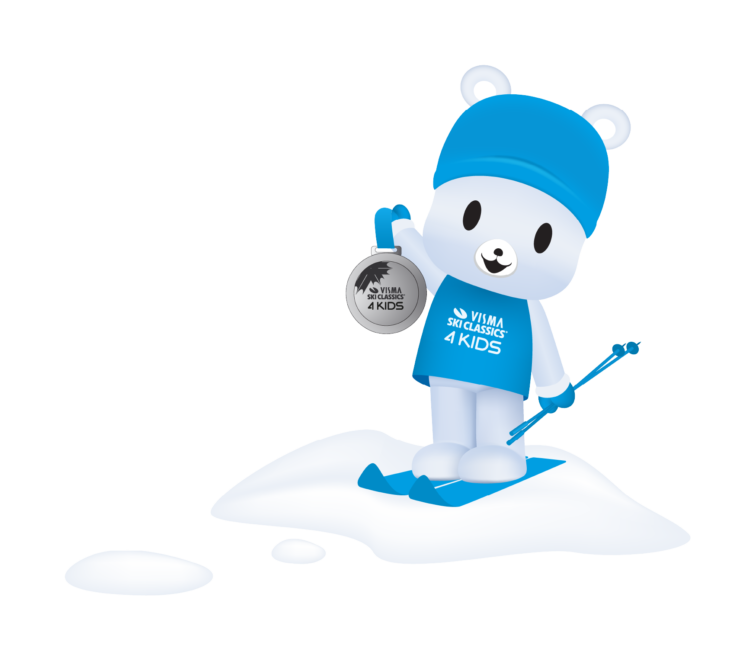 Visma Ski Classics for Kids ski app mascot