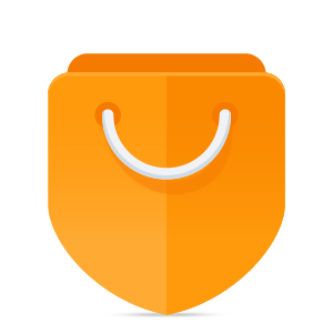 Orange shield with handles