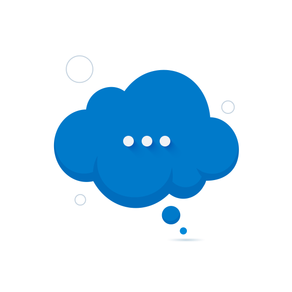 An illustration of a cloud indicating strong cloud software.