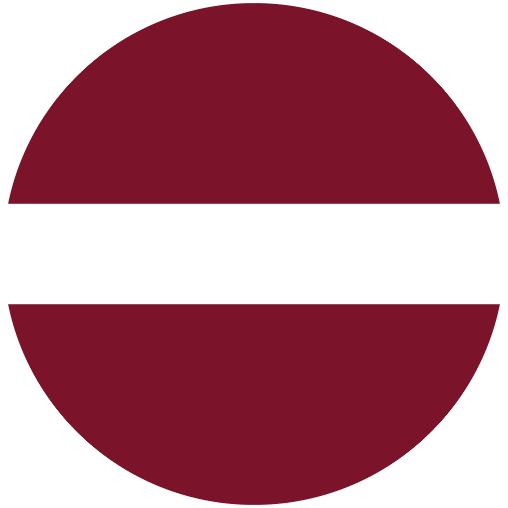The Latvian flag.