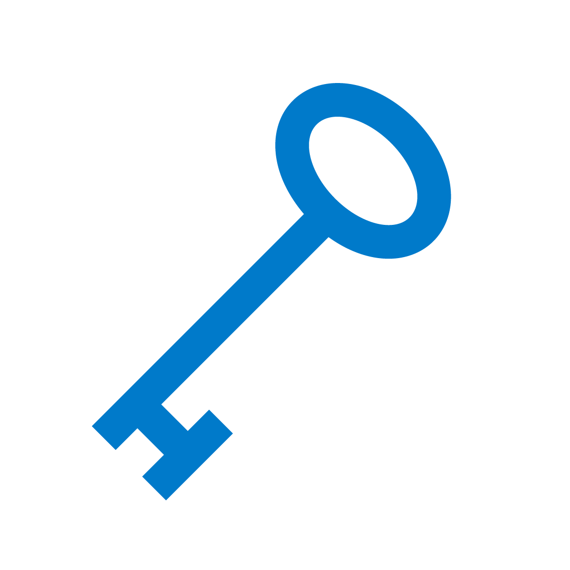 Blue key icon